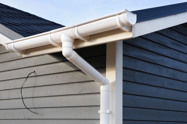 PVC Rain Gutter Installation in Mebane